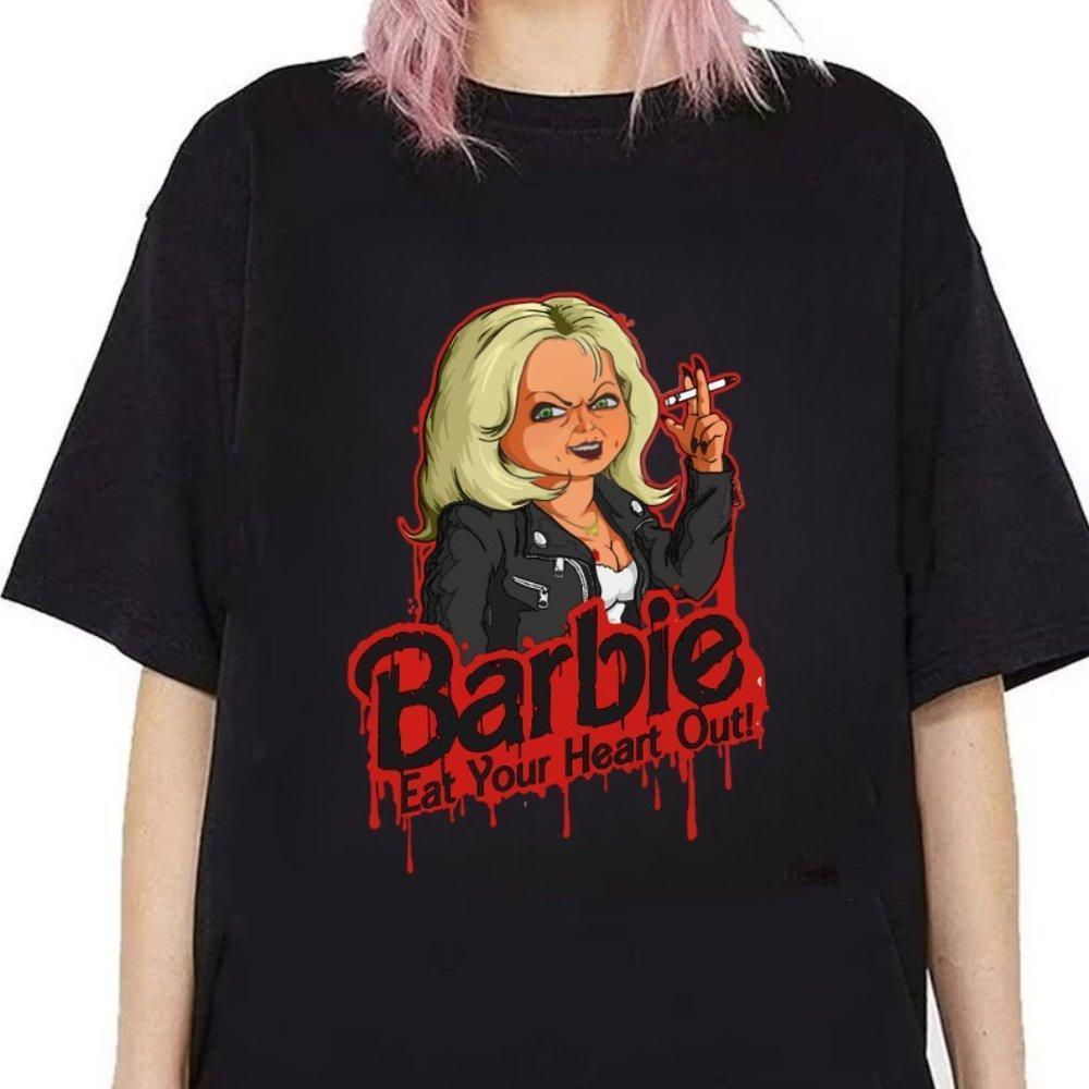 Barbie Eat Your Heart Out Unisex Tee Shirt, Graphic Design Tee Shirt Black Tee